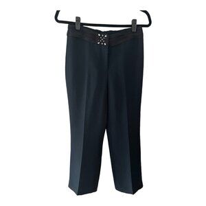 Tahari Luxe Petite Black Dress Pants